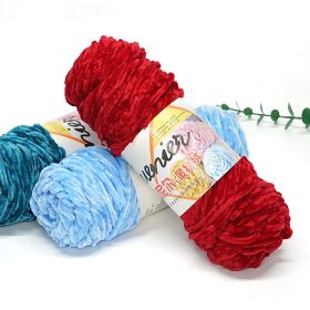 100g/Lots Chenille Velvet 100% Acrylic Blended Yarn For Hand Knitting, Anti-Pilling Anti-Static Eco-Friendly. XNE28 2